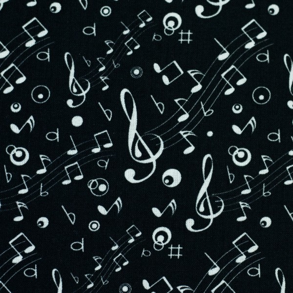 Baumwolle Tim - Violinschlüssel schwarz