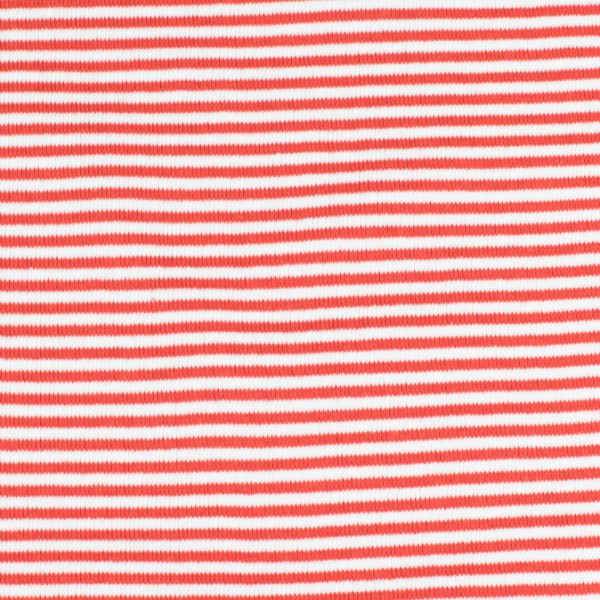 Bündchenware ringel rot/weiß , Öko Tex Standard 100