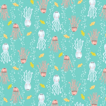 RJR Fabrics - Sea Of Bubbles - Turquoise Fabric