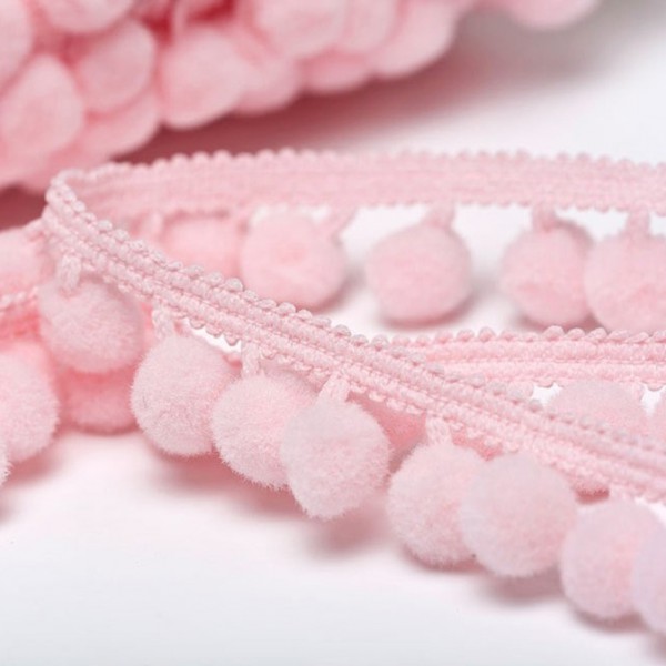 Pomponborte günstig online kaufen stoffe köln mittel rosa