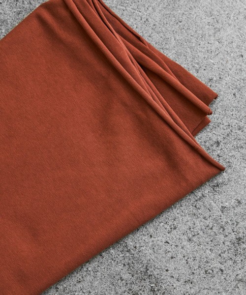 Organic Single Stretch Jersey Sienna