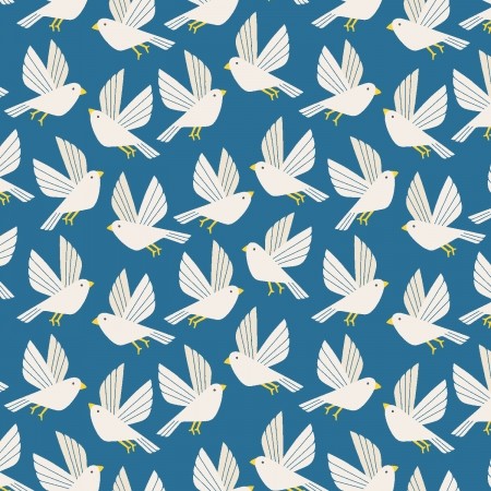 Cotton and Steel - Free As A Bird - Rocky Mountain Sky Fabric