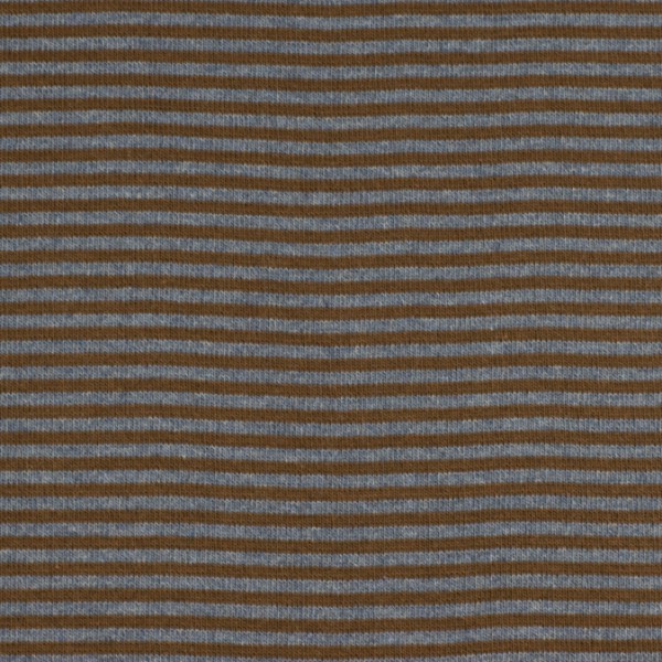 Bündchenware ringel braun/jeansblau , Öko Tex Standard 100
