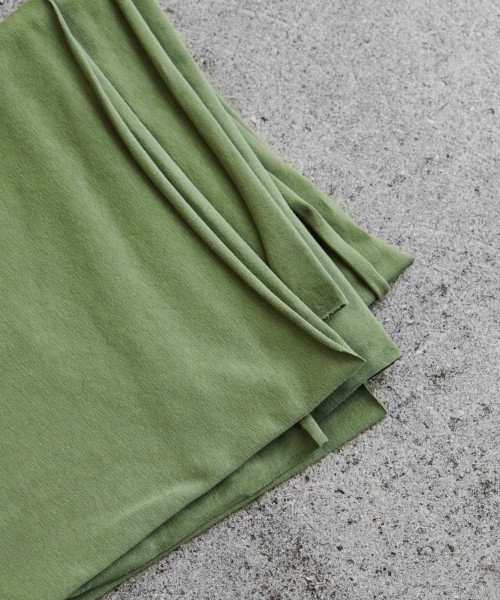 Organic Single Stretch Jersey Olive Green