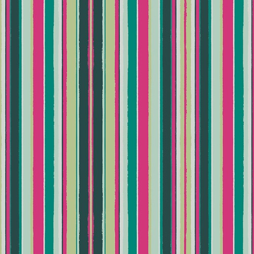 Art Gallery Baumwolle - Striped Flow Rainbow