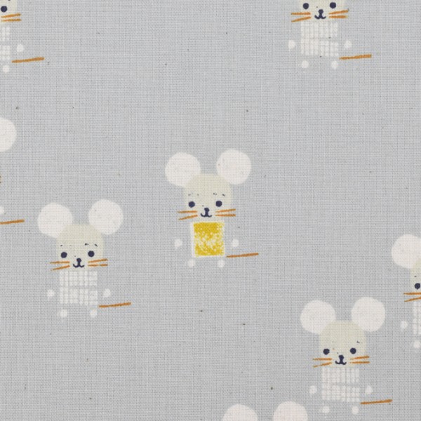 Cotton and Steel - Sunshine -Little Friends Gray