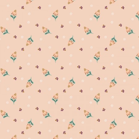 Cotton and Steel - Jane Floral - Blush Fabric