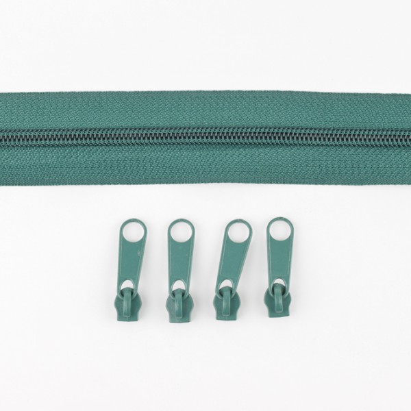 5mm Endlos-Reißverschluss grün